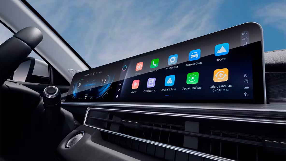 Цифровая сдвоенная панель экранов