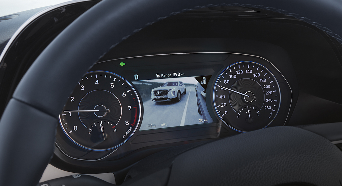 Проекция показаний приборов на лобовом стекле